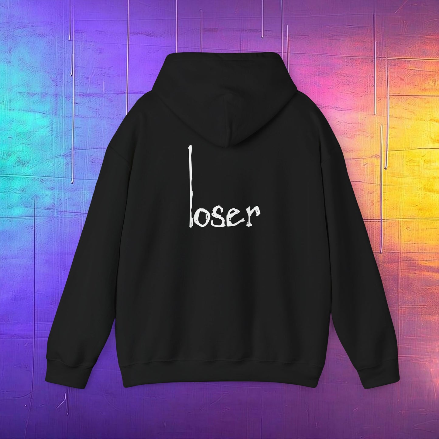 Back Loser Hoodie Black 